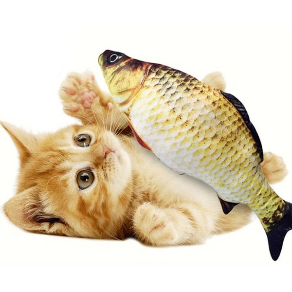 

cat toys pet fish toy interactive simulation electronic pets cats chewing playing biting supplies stimulate hunting instincts