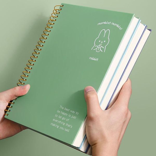 

notebook simple college student thick book b5 art creative stationery office handbook cute coil hard surface notepads, Purple;pink