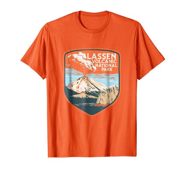 

Lassen Volcanic National Park Retro Volcano Shirt, Mainly pictures