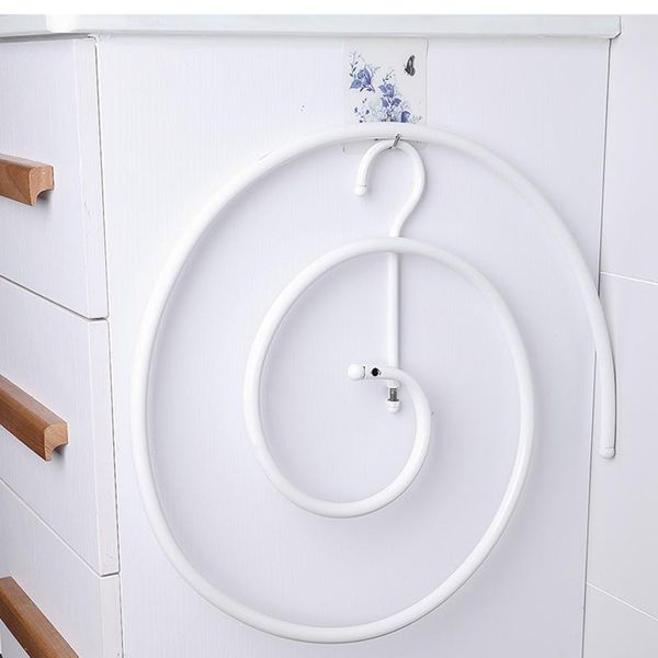 

laundry bags spiral hanger cloth bed sheet blanket hook closet circle clothes drying racks home storage rack