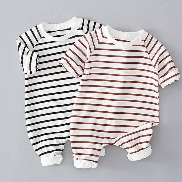 

brand baby clothing baby clothing mens and womens baby jumpsuit spring clothing striped childrens boys, Blue