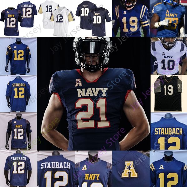 

2021 navy midshipmen football jersey ncaa college jacob springer roger staubach keenan reynolds malcolm perry nelson smith cj williams maloy, Black;red