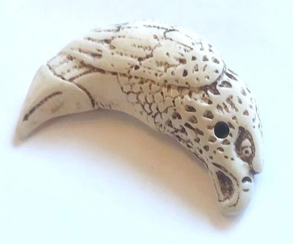 

12 pcs resin white demon hawk totem pendant necklaces vintage gothic accessories rock women men jewelry gift party decor, Silver
