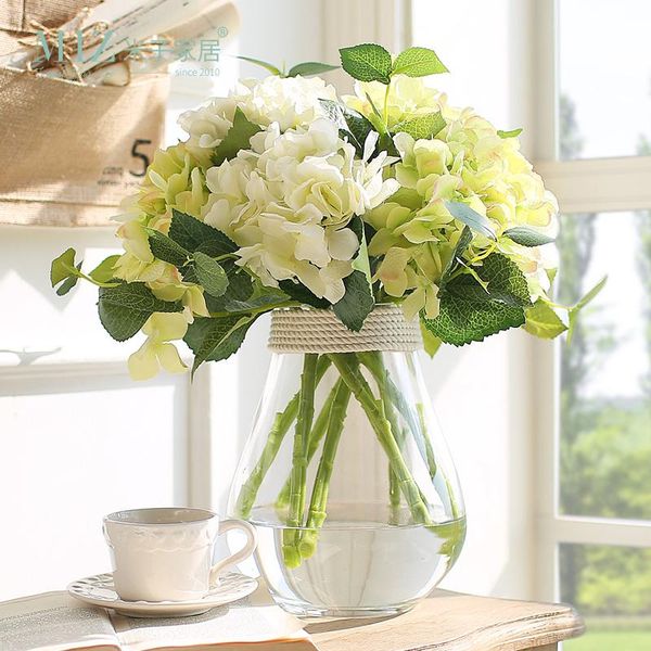 

vases miz home 1 set transparent glass vase hydrangea flower tablefor