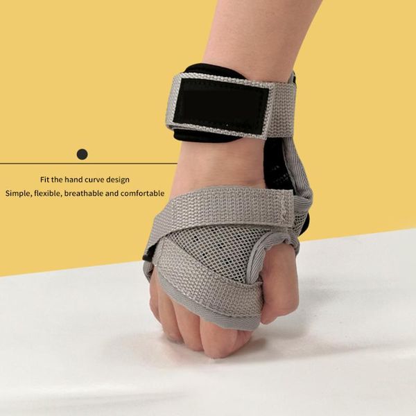 

elbow & knee pads splint protective sleeve adjustable wrist strap protection winding loop belt protector palm support pad for skating ski, Black;gray