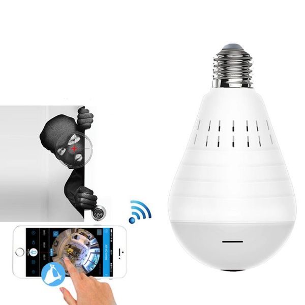

mini cameras hd 960p ip camera 360 ° panoramic surveillance with wifi home security camersa lamp built in speaker/microphone