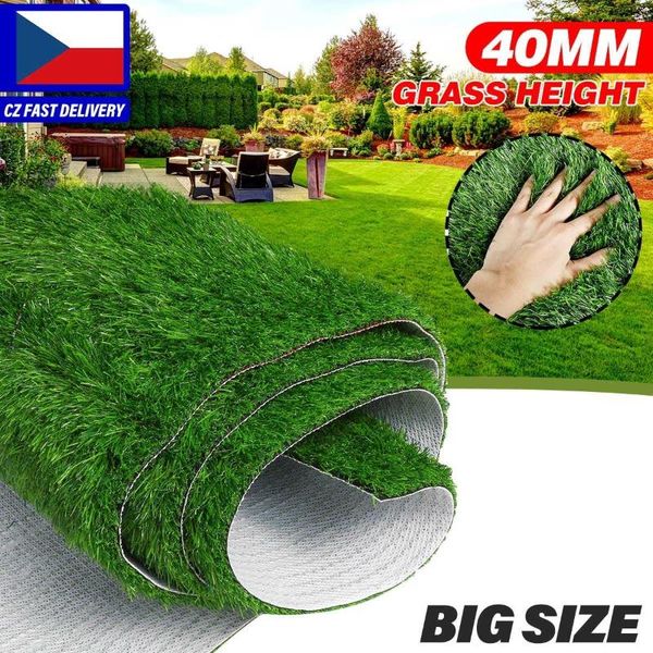 

decorative flowers & wreaths 200x500cm large size artificial lawn encryption super thick pet dog area landscape soft turf fake grass