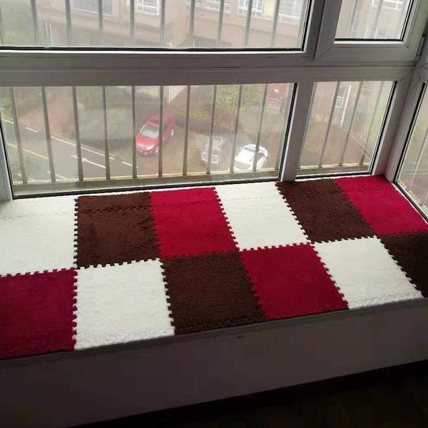 

carpets 10pcs/lot household stitching floor mat suede carpet bedroom cute full shop eva foam puzzle balcony bay window f816