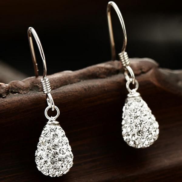 

other wholesale earrings sterling silver dangle for women hooked box 925 drop, Golden;silver
