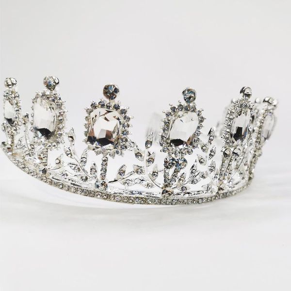 

hair clips & barrettes jeweled crowns beautiful headpiece wedding crown tiaras accessories for prom birthday costume party lb, Golden;silver