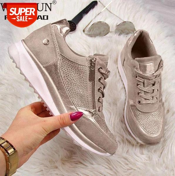 

women's shoes wedges sneakers women vulcanize sequins shake fashion girls sport woman footwear #hk6h