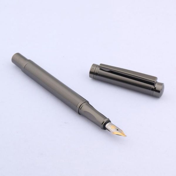 

fountain pens wingsung metal pen gun gray wave stationery school supplies posture correction ink