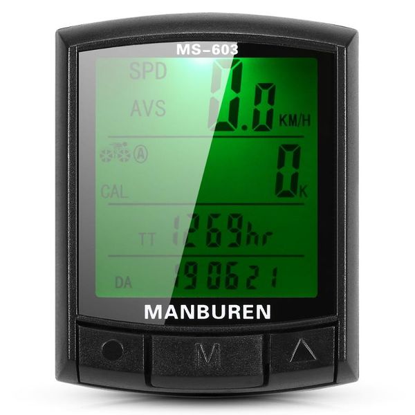 

bike computers lixada waterproof bicycle computer wireless and wired mtb cycling odometer satch speedometer watch led digital rate
