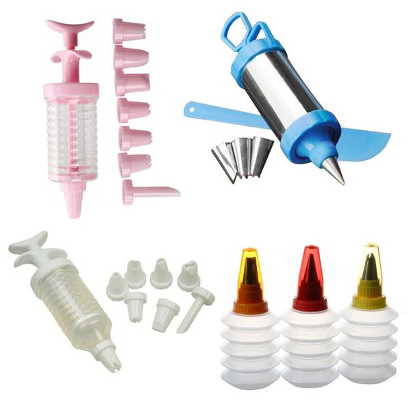 

piece cake cupcake cookie biscuits decorating icing piping bottle kit set baking moulds