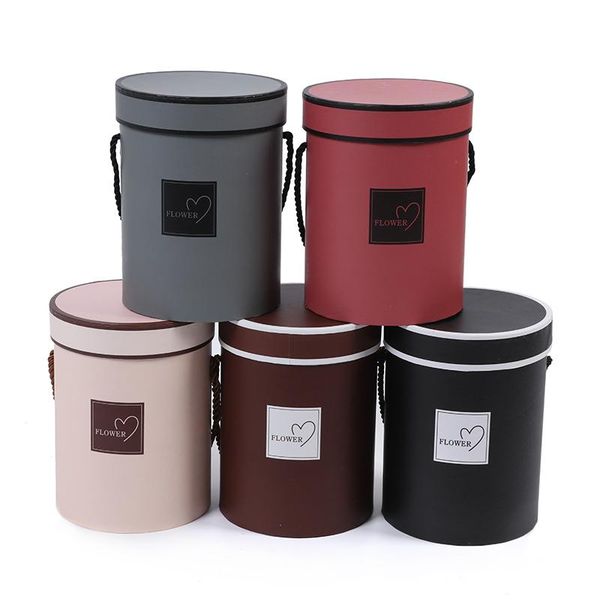 

gift wrap 1pcs ladies presents box bouquet packing case lid hug bucket vase flowers boxes