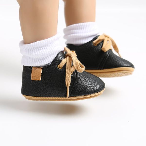 

first walkers born baby walker soft pu leather anti slip sneaker cribs flats for babies