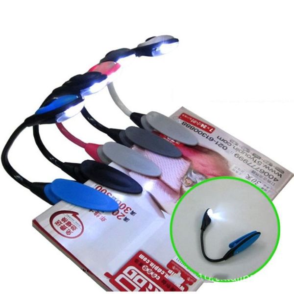 

book lights music score stand light lamp adjustable clip mini portable led reading flexible novelty