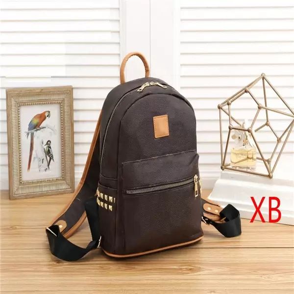 

wf designer fashion backpacks women pu leather classic letters patter backpack shopping outdoor travel bags handbags luxury designer bag