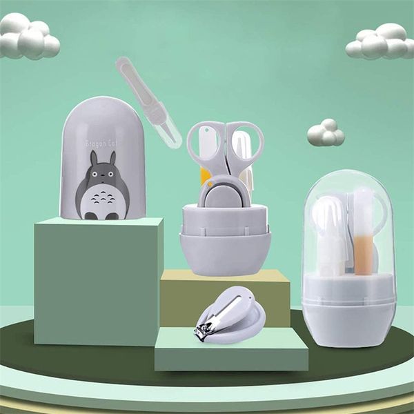 

4 stuks animal cartoon health grab clipper set baby safety nail care kit dropshipping finger trimmer shear