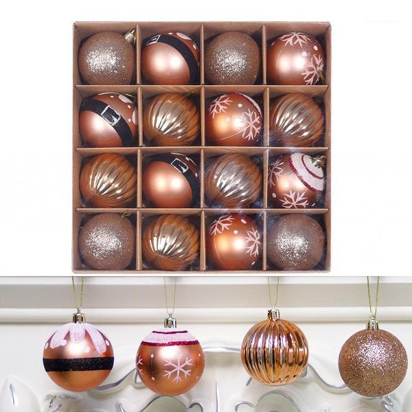 

party decoration 16pcs/box christmas ball baubles xmas supplies hanging ornament gifts 60mm adornos navidad1