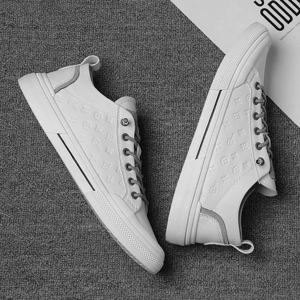 

mens summer korean-style casual sneakers youth low-all-match fashion flat height increasing insole sports canvas shoes