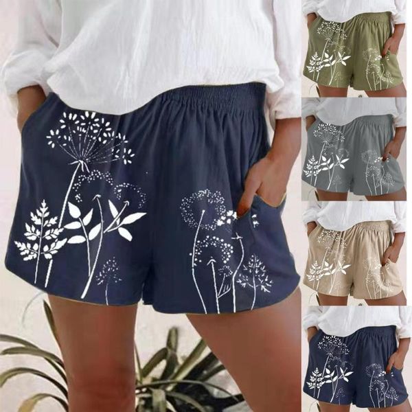 

women's shorts simple summer loose pleated bottoms high waist women casual, White;black