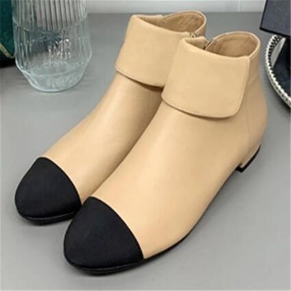 

boots ankle short women zapatos mujer elegant ladies shoes fashion casual quality female shoe roud toe, Black