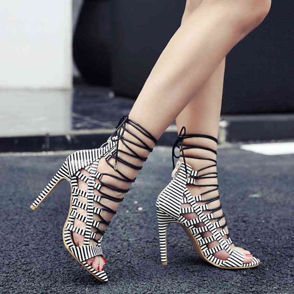 

dress shoes women's high heels, gladiator shoes, peep toe, heels for summer, size 35-43, 11cm. x1tr, Black
