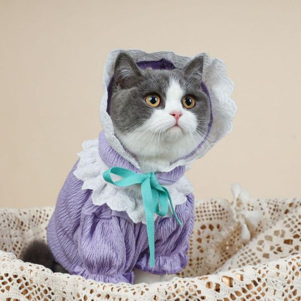 

ins-style cat clothes luxury spring summer thin anti-fall hair small medium kitten or puppy dog for pet clothing costumes