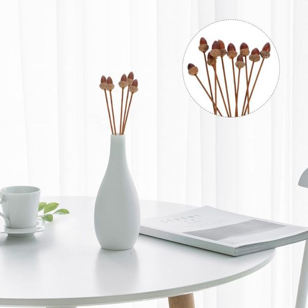 

party decoration 10pcs diy simulation acorn bouquet materials decors floral art