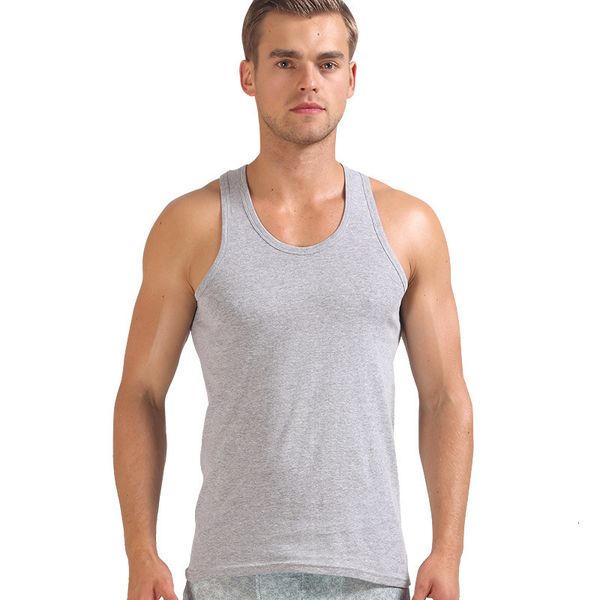 

men' tank slim sports vest in summer, White;black