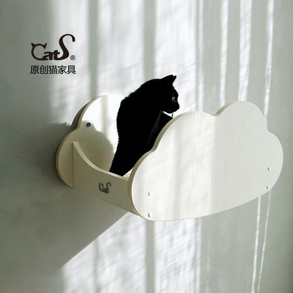 

wooden cat furniture, small bed, jumping platform, litter, supplies toys