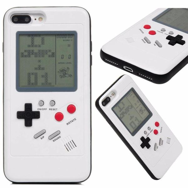 

portable game players tetris phone case slim shell flexible tpu pc back proof durable protective cover for 6splus 7 8 plus