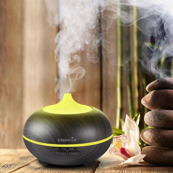 

aromatherapy essential oil diffuser wood grain aroma air humidifiers ultrasonic cool mist maker with remote control