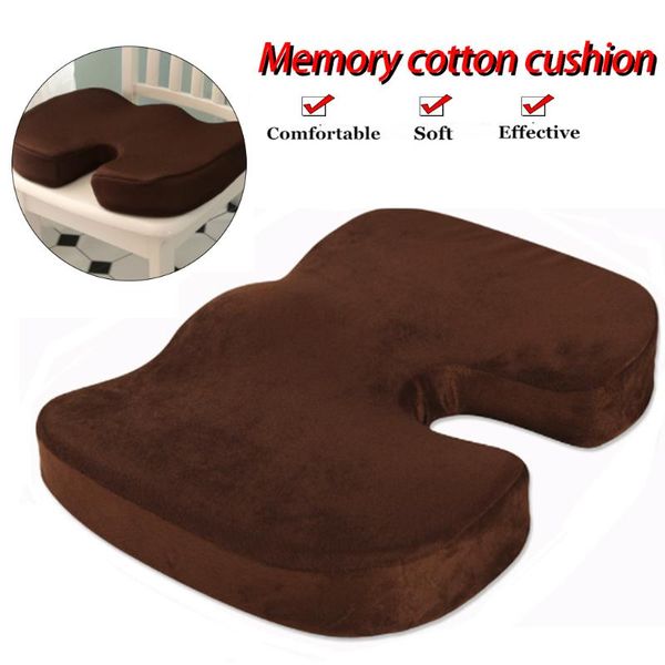 

cushion/decorative pillow slow rebound bamboo charcoal memory foam chair car seat hips tailbone coccyx protect cushion home decor fj25