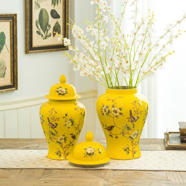 

chinese style vase ornaments living room porch flower arrangement porcelain jingdezhen ceramics home decoration vases