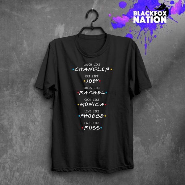 

men's t-shirts friends tv show quotes shirt funny tee cute t-shirt, White;black