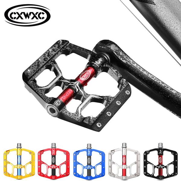 

bike pedals flat mtb road 3 sealed bearings bicycle mountain wide platform pedales bicicleta accessories part