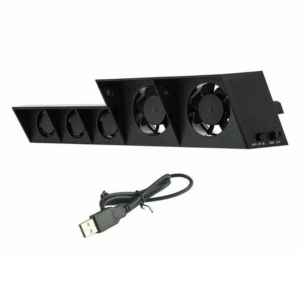 

fans & coolings tp4-005 smart turbo temperature control usb cooling cooler 5-fan for playstation 4 ps4 radiation fan