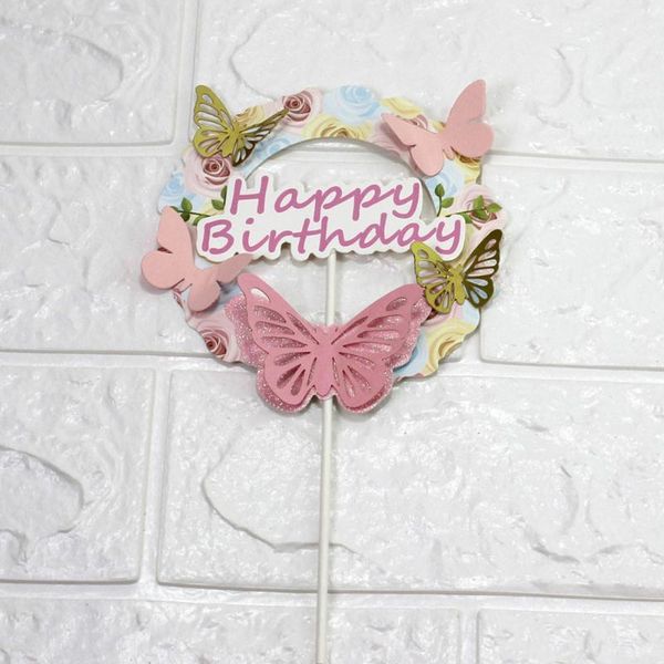 

other festive & party supplies 6pcs 3d on flower garland cupcake picks cake ers decoration birthday )