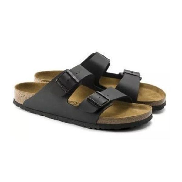 

slippers 2021 fashion double-breasted flat-bottomed large size sandals pu fabric pvc rubber casual solid color women's shoes, Black