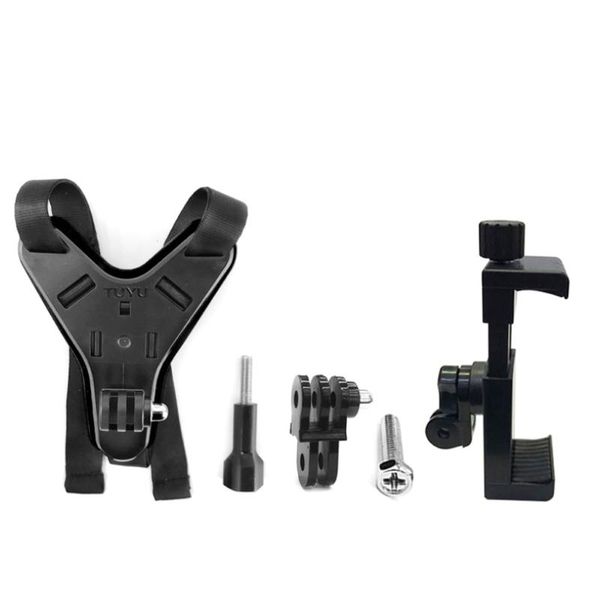 

cell phone mounts & holders 2021 motor helmet chin mobile stands for motorbike mountain dog action camera recorder ride mount stand holder