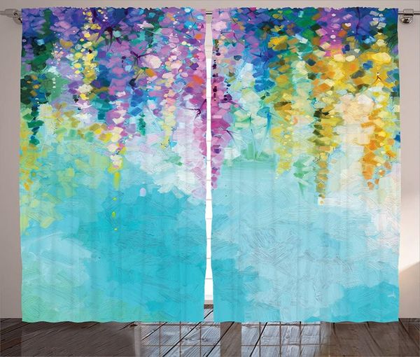 

curtain & drapes flower curtains abstract ivy romantic and landscape spring floral artwork nature living room bedroom window