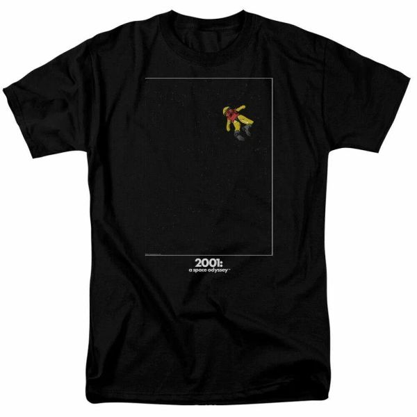 

2001 a space odyssey float t shirt mens licensed classic tv show black, White;black
