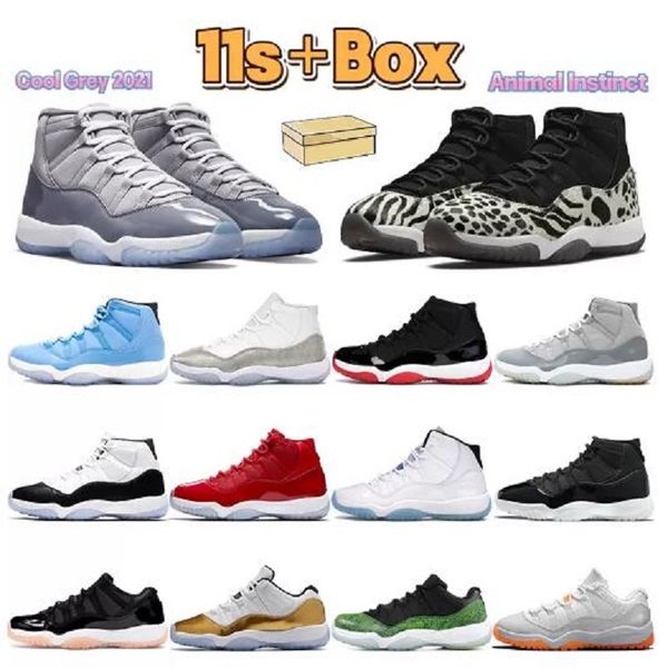 

2022 11 11s man mens basketball shoes 25th anniversary low legend white bred concord pantone cap and gown heiress black women sneakers men t