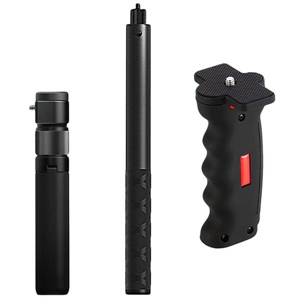 

stabilizers pcs 1.1m rotating invisible selfie stick & 1 handheld bracket stand monopod hand grip
