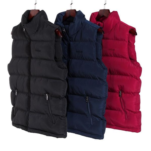 

men's vests vest coats men stylish 2021 autumn winter warm sleeveless jacket army waistcoat fashion casual 6xl plus size, Black;white