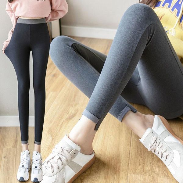 

yoga outfit high waist seamless leggings fashion women elastic pants double faced velvet push up leggins trousers casual sports