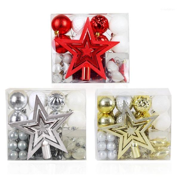 

christmas decorations 50 pcs/lot tree decoration pendant ball gift package star multi-pack decoration1