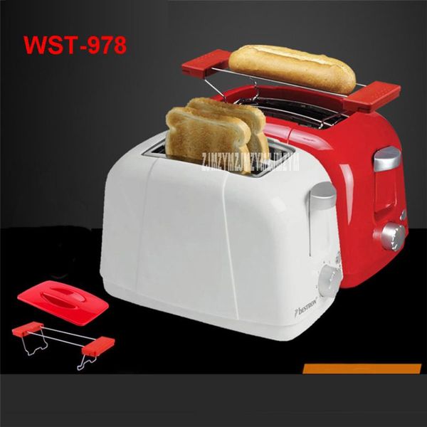 

bread makers wst-978 family stainless steel toaster toys, maker, toasters 220v/750w with a dust cover grill